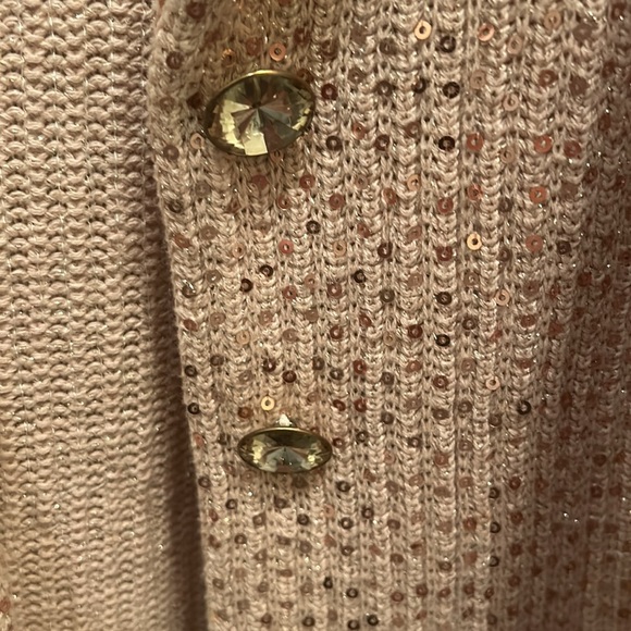 ECI NY bran rose gold glitter blazer - Picture 3 of 5